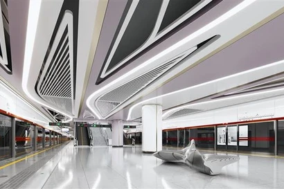 滨城—参良地铁线效果图。图自越通社