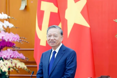 苏林总书记。图自越通社