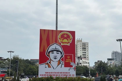 国会和各级人民议会选举海报 图自越通社