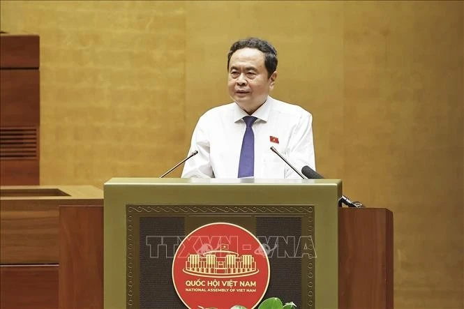 越南国会主席陈青敏。图自越通社
