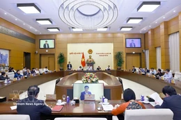 3月2日下午，越南国会常务委员会第55次会议。图自越通社