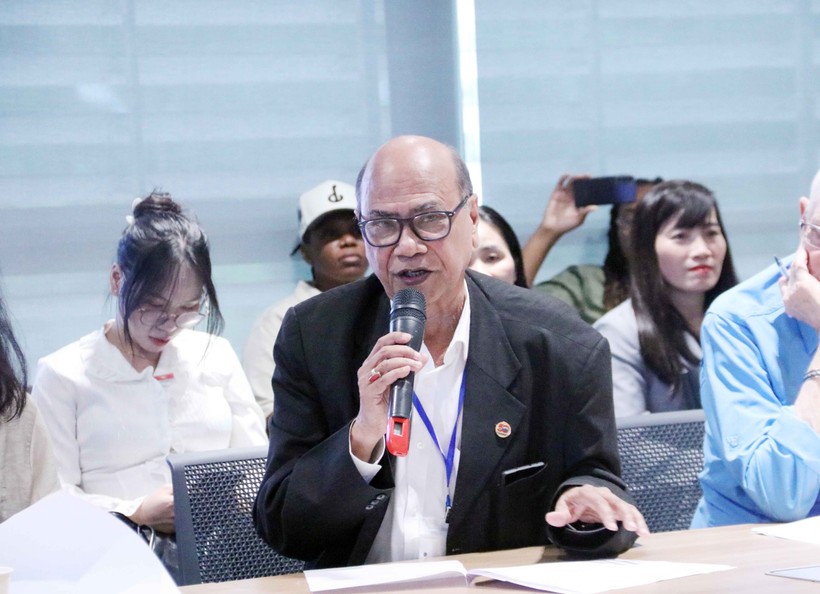 世界和平理事会主席帕拉布·森古普塔本。图自越通社