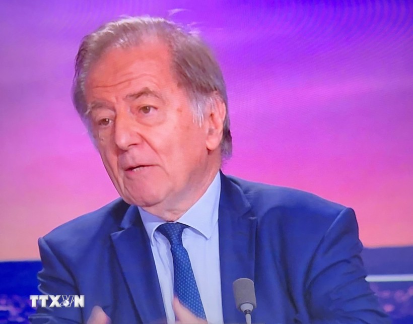 法国前驻越南大使克劳德·布朗什麦松。图自越通社