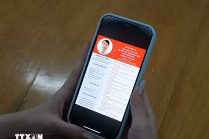 关于2026-2031任期庆和省人民议会代表候选人的信息已在数字信息渠道上发布，方便选民跟踪了解。图自越通社