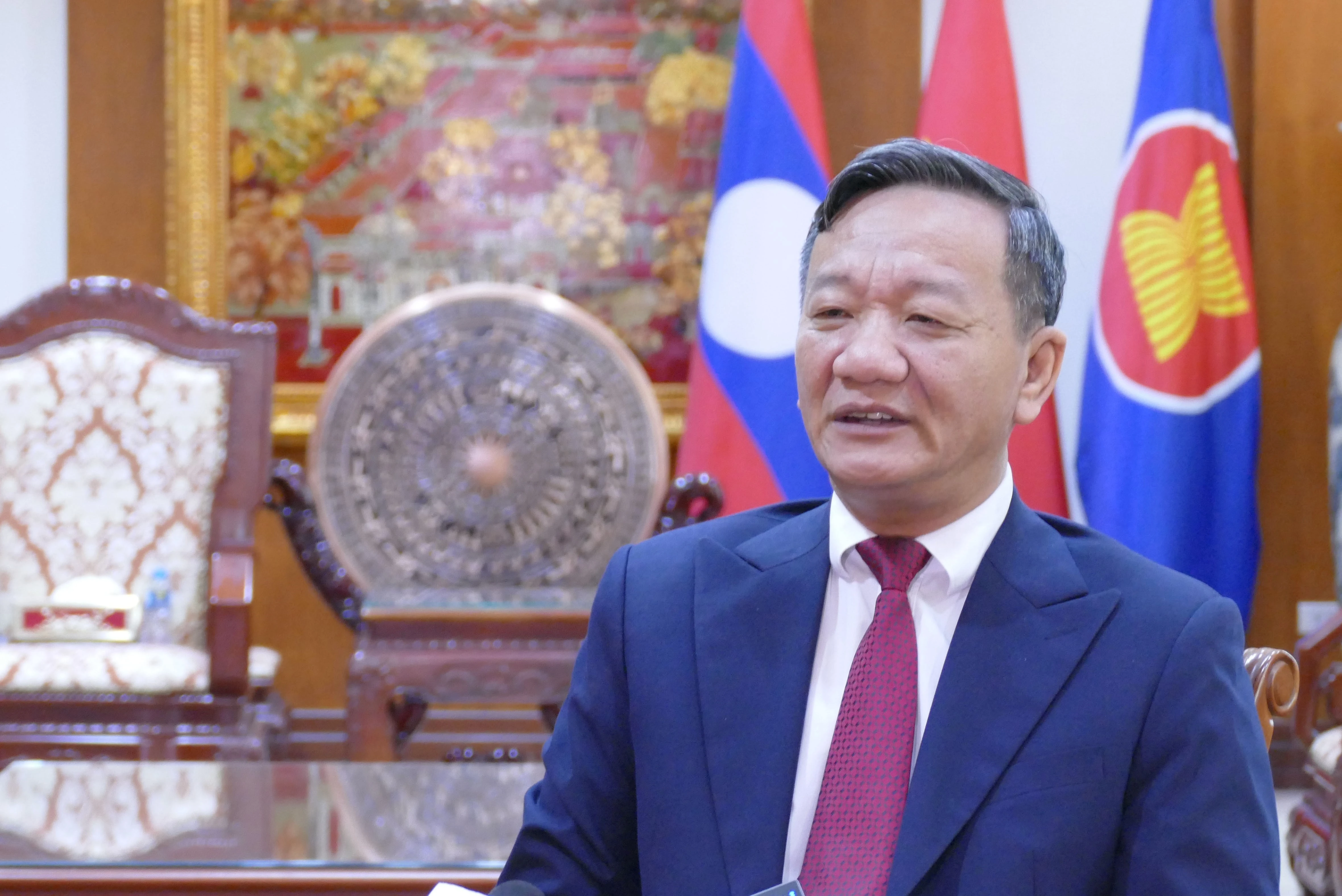 越南驻老挝大使阮明心。图自越通社