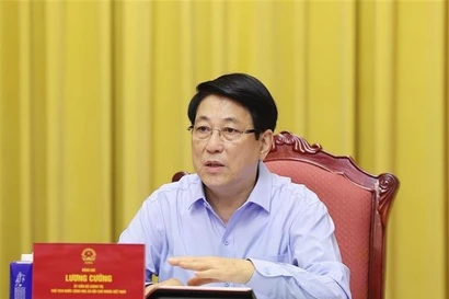 越南国家主席梁强主持召开《河内公约》开放签署仪式筹备工作会议