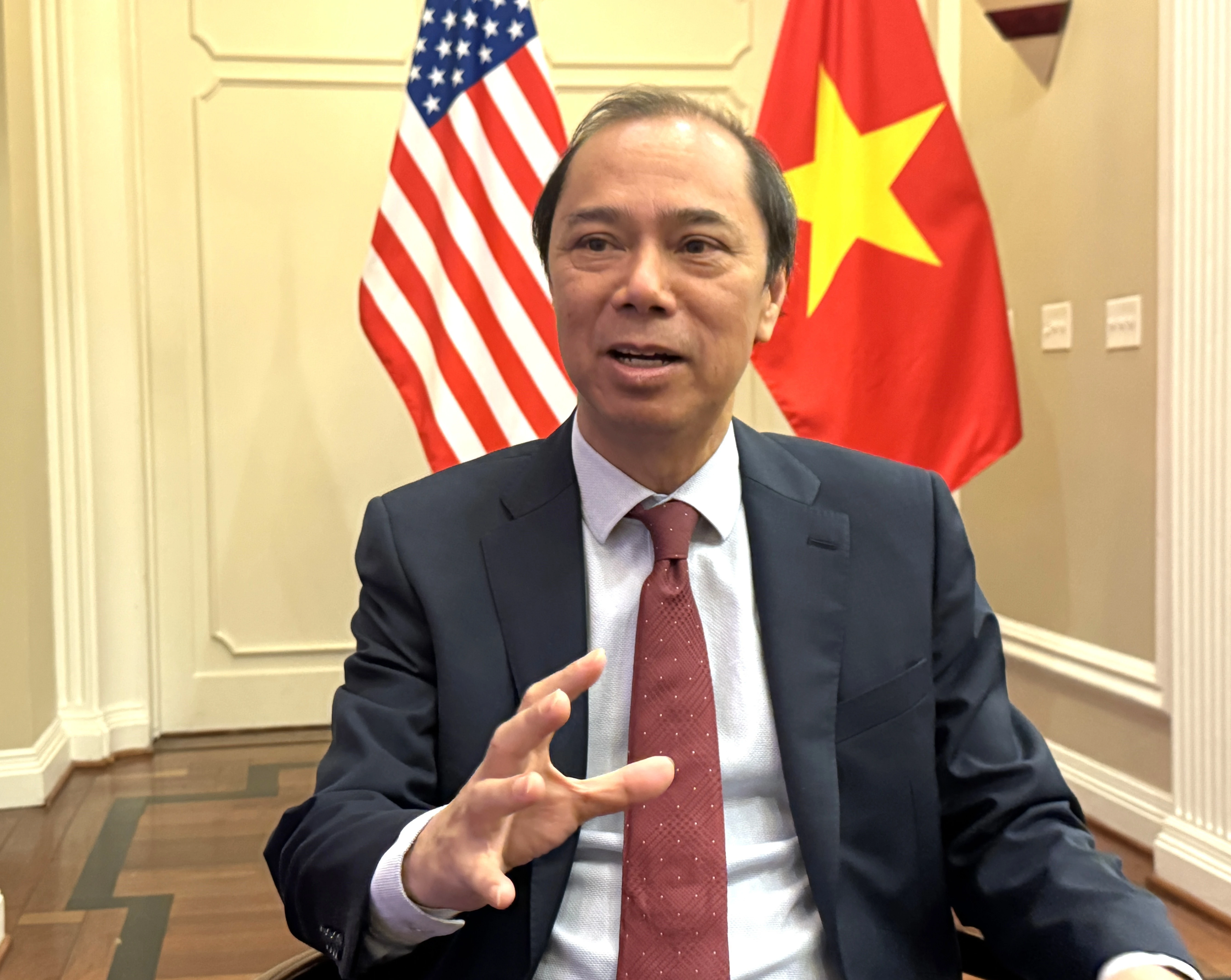 越南驻美国大使阮国勇。图自越通社