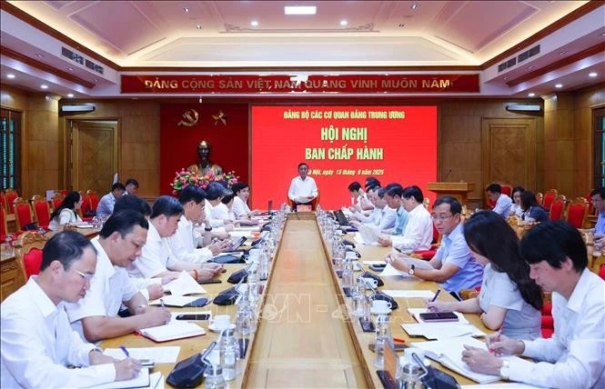 会议场景。图自越通社