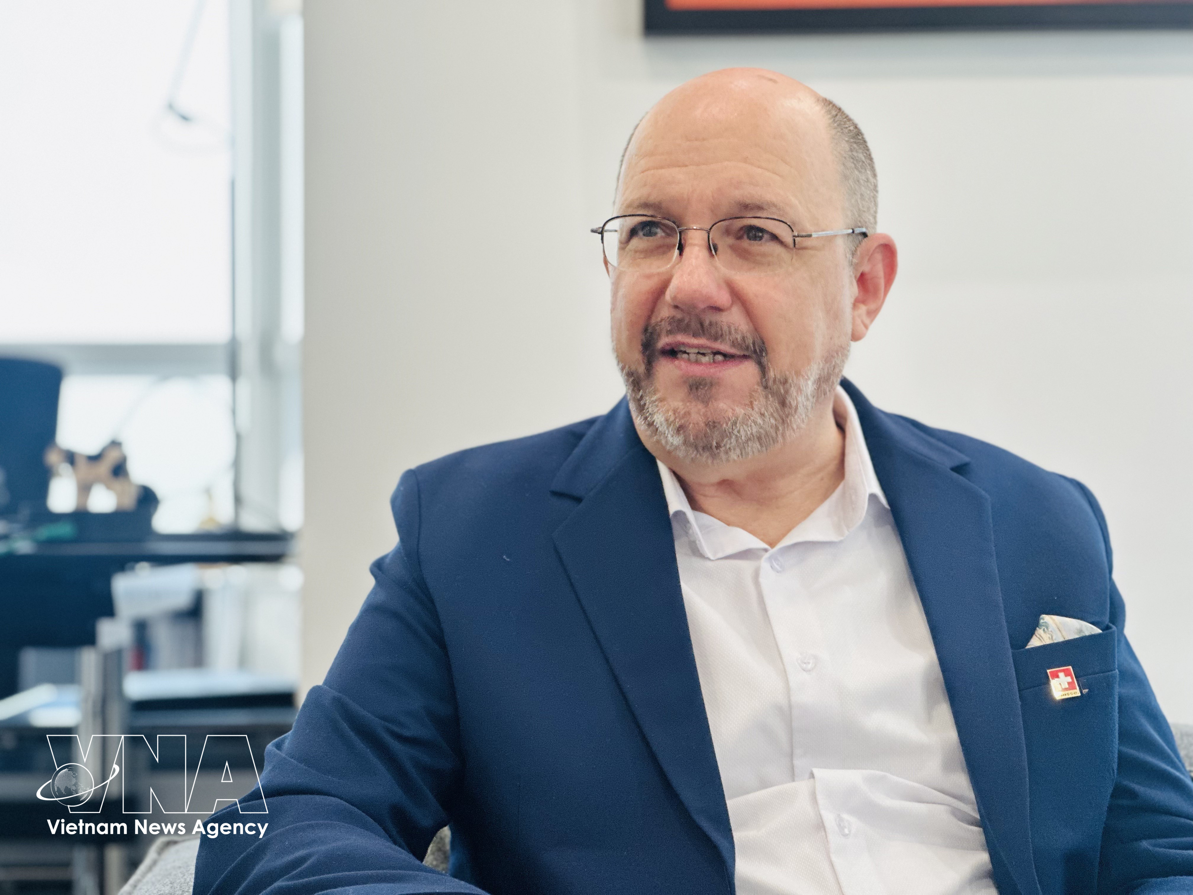 瑞士驻越南大使托马斯·加斯（Thomas Gass）。图片来源：越通社