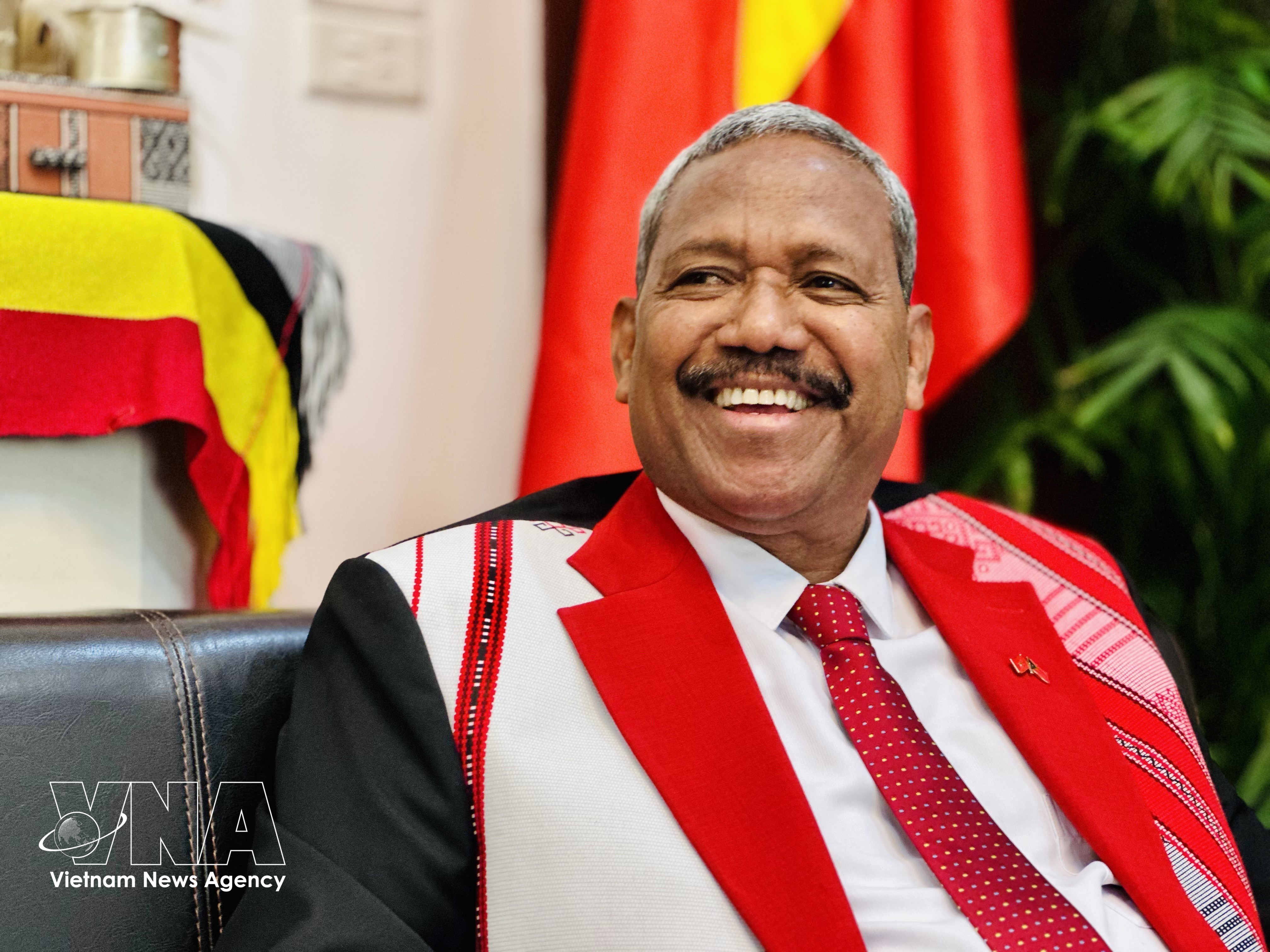 东帝汶驻越大使若昂·佩雷拉。图自越通社