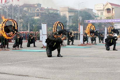 富寿省特警力量加强训练 为越共十四大安全保障做足准备