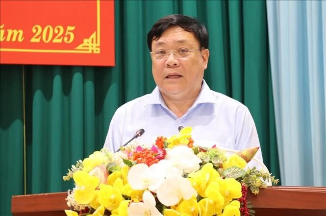 范成乂同志发言。图自越通社