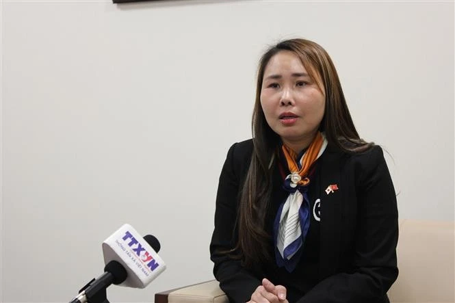 旅居日本越南人联合会副主席黎商。图自越通社
