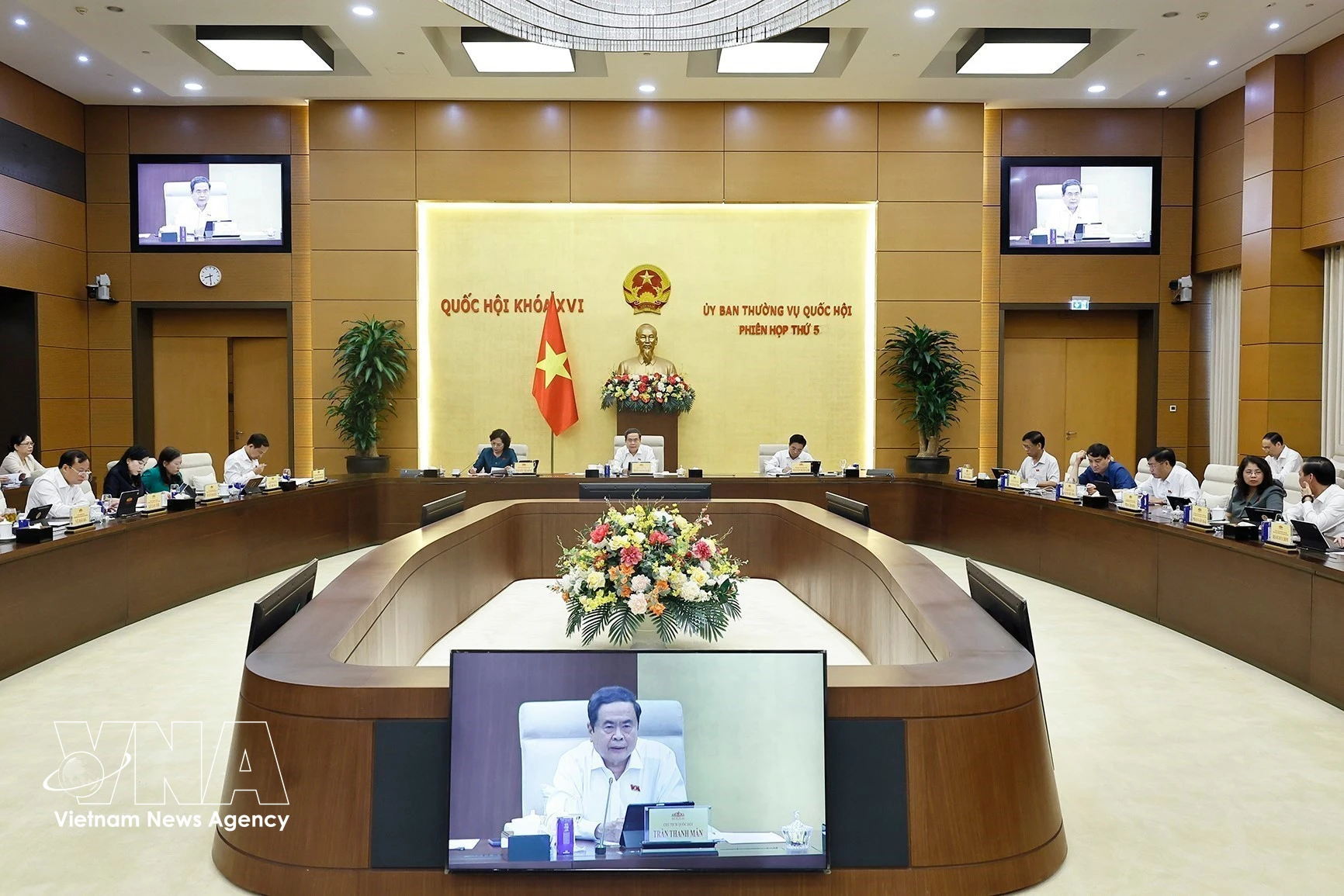 会议现场。图自越通社