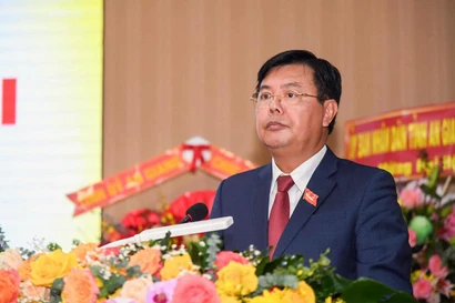 越共中央委员、安江省委书记阮进海。图自越通社