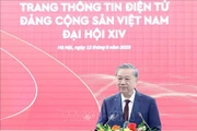 苏林总书记发言。图自越通社