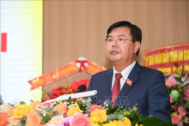 安江省委书记阮进海同志。图自越通社