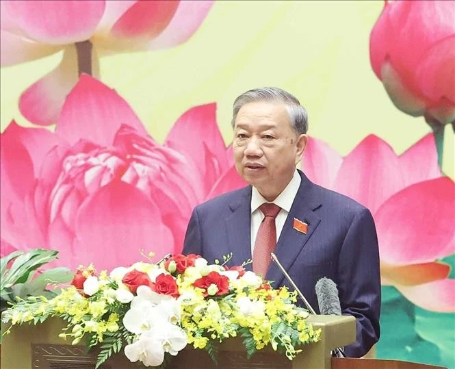 越共中央总书记苏林。图自越通社