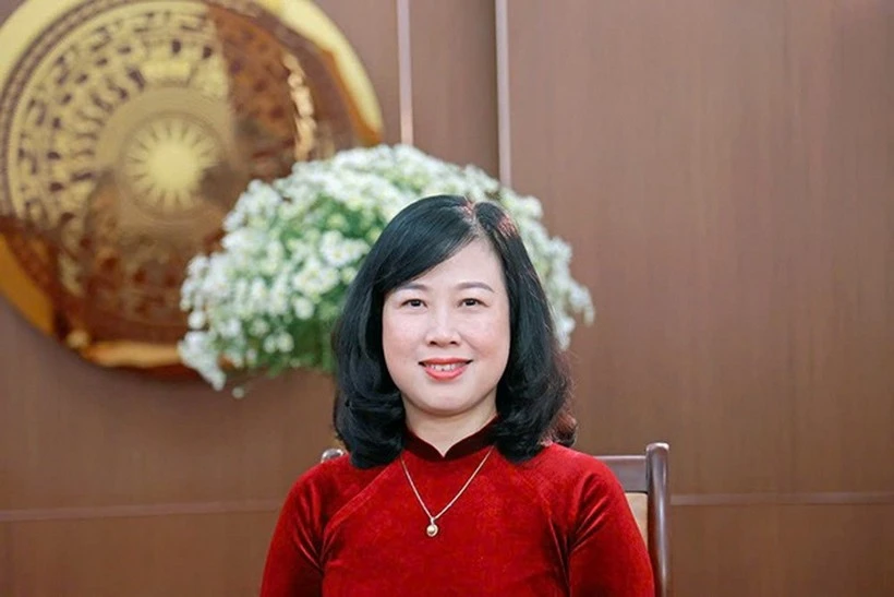越共中央委员、卫生部长陶红兰。图自越通社