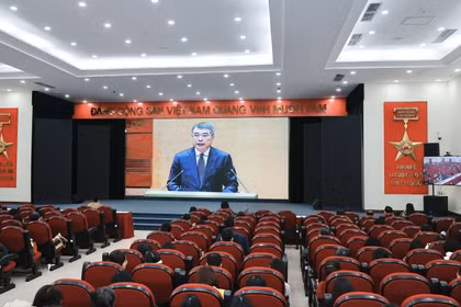 设在国家通讯中心的分会场。图自越通社