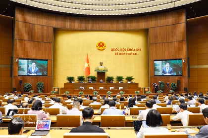 第十六届国会第二次会议现场。图自越通社