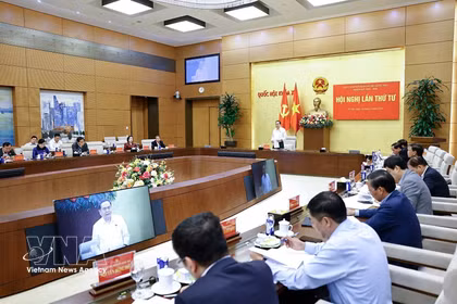 会议现场。图自越通社
