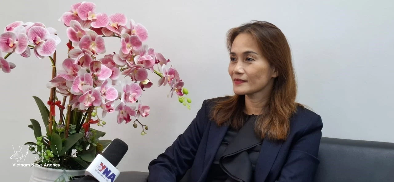 越南驻马来西亚企业协会副主席阮氏清云。图自越通社