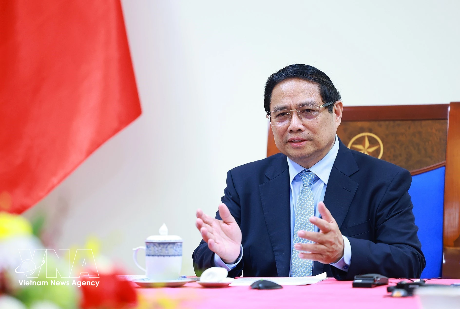 范明政总理。图自越通社