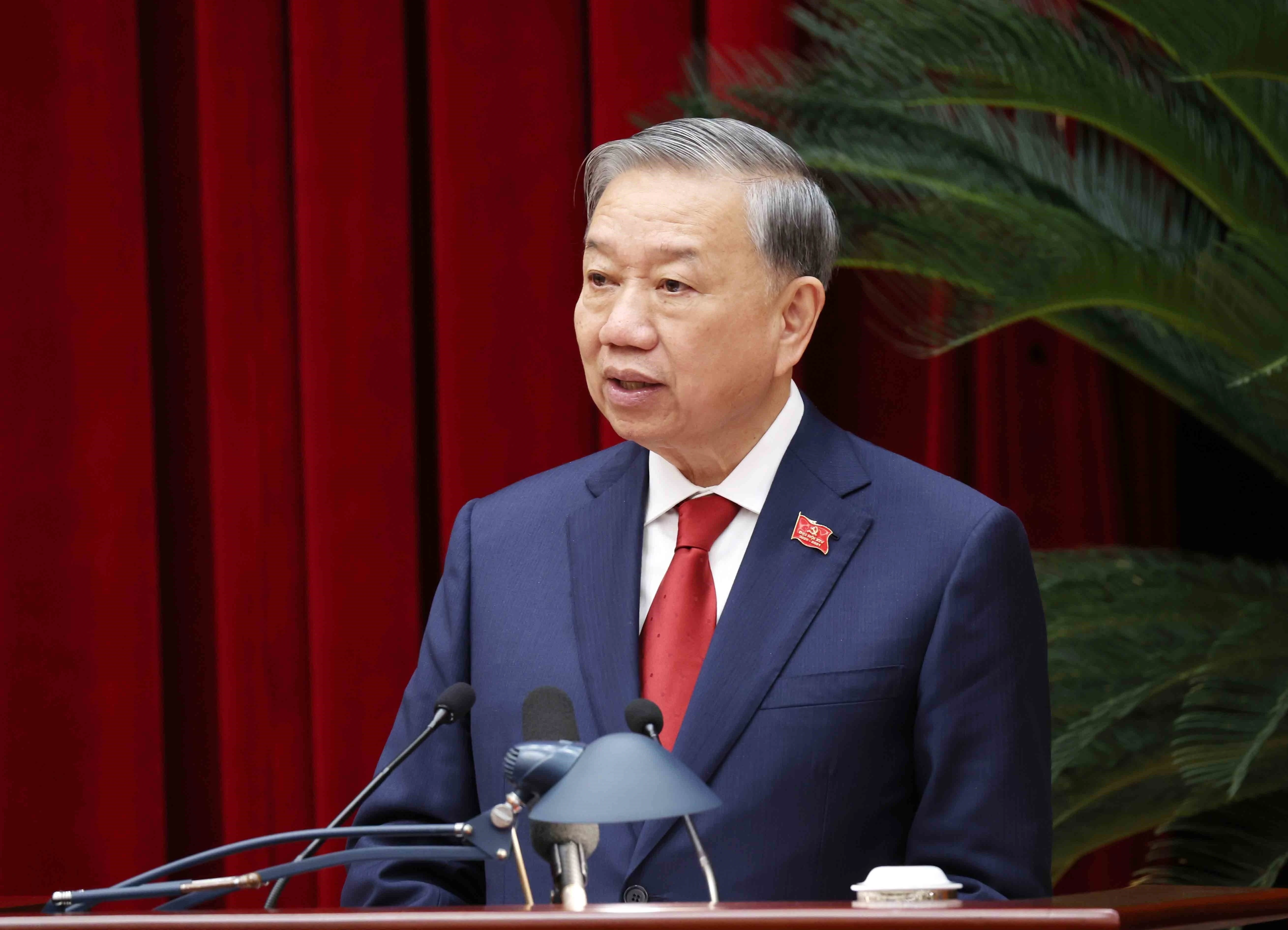 苏林总书记。图自越通社