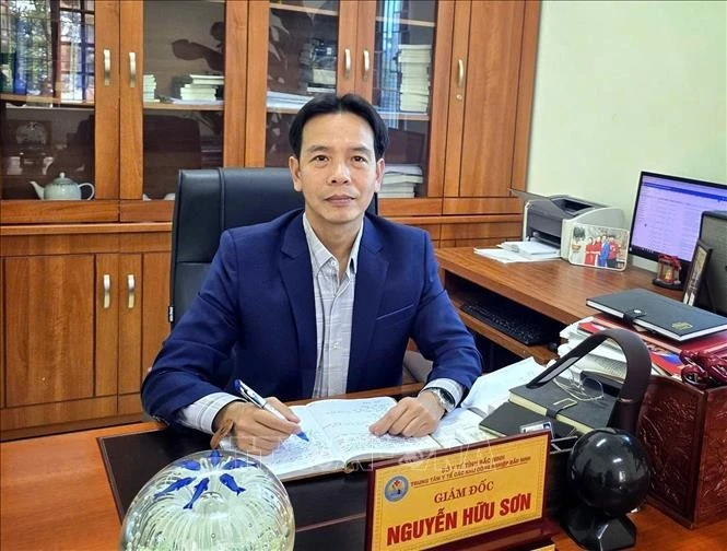 北宁省工业园区医疗中心主任阮友山。图自越通社