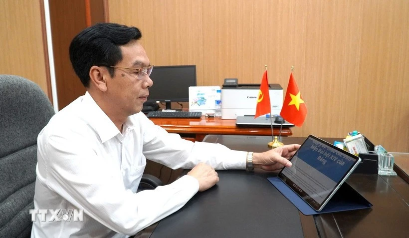 坚海特区区委副书记段红唯。图自越通社