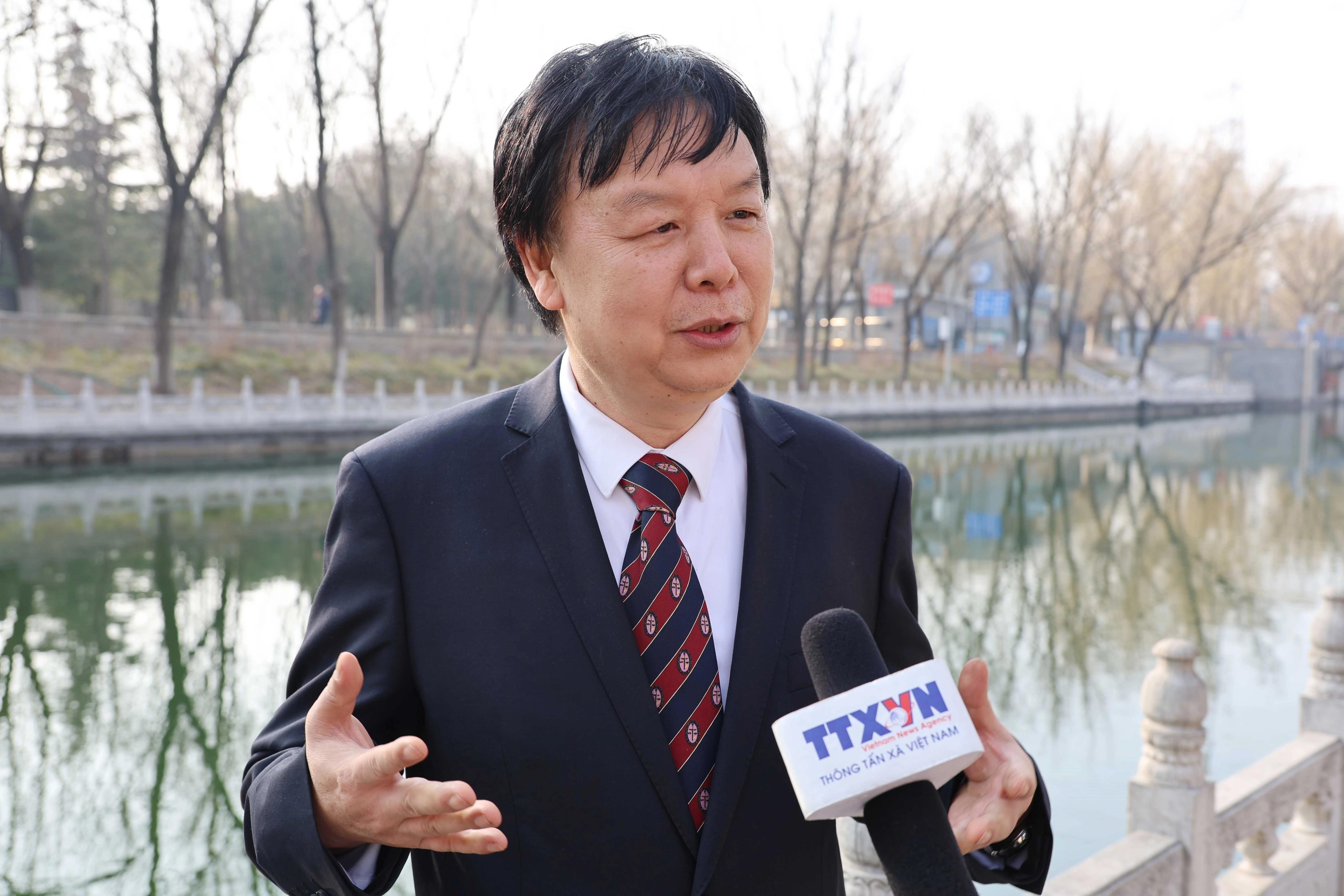 北京外国语大学教授、东南亚研究中心主任米良。图自越通社