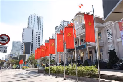 庆和省确保选举日安全如期举行。图自越通社