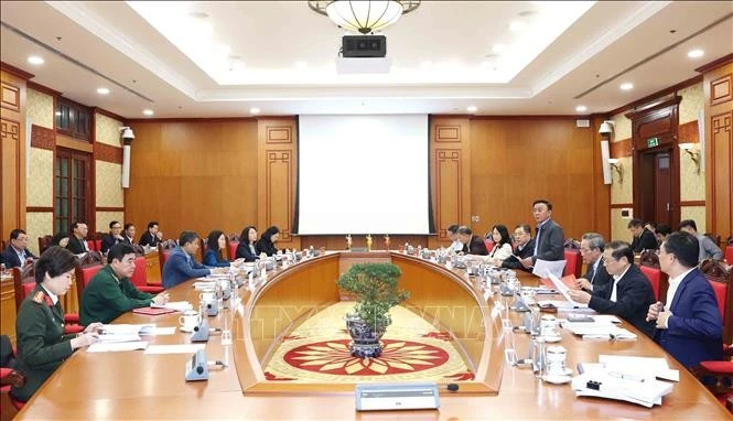 会议场景。图自越通社