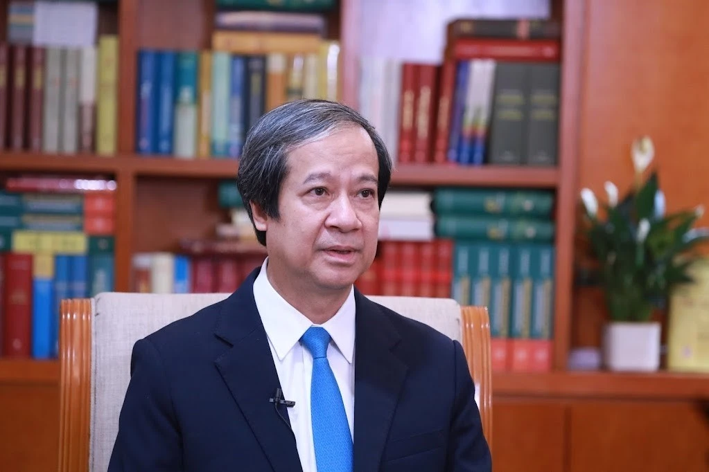 越南教育培训部部长阮金山。图自越通社