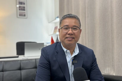 DMV地区企业家与爱国者俱乐部主任阮光青。图自越通社