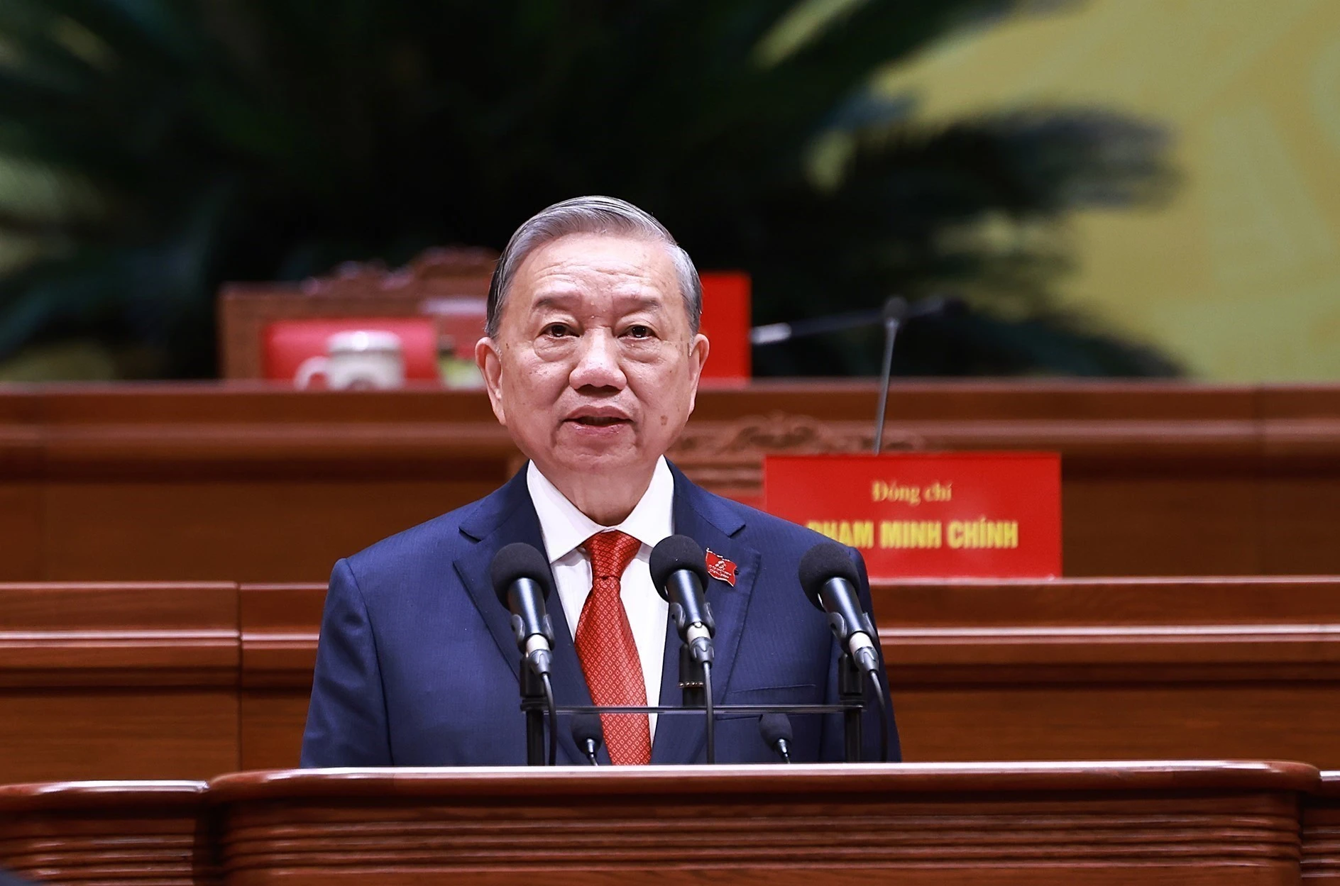 新任越共中央总书记苏林。图自越通社