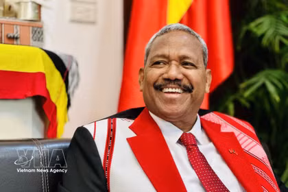 东帝汶驻越大使若昂·佩雷拉。图自越通社