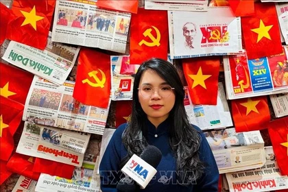 香港城市大学博士后研究员黎氏琼花。图自越通社