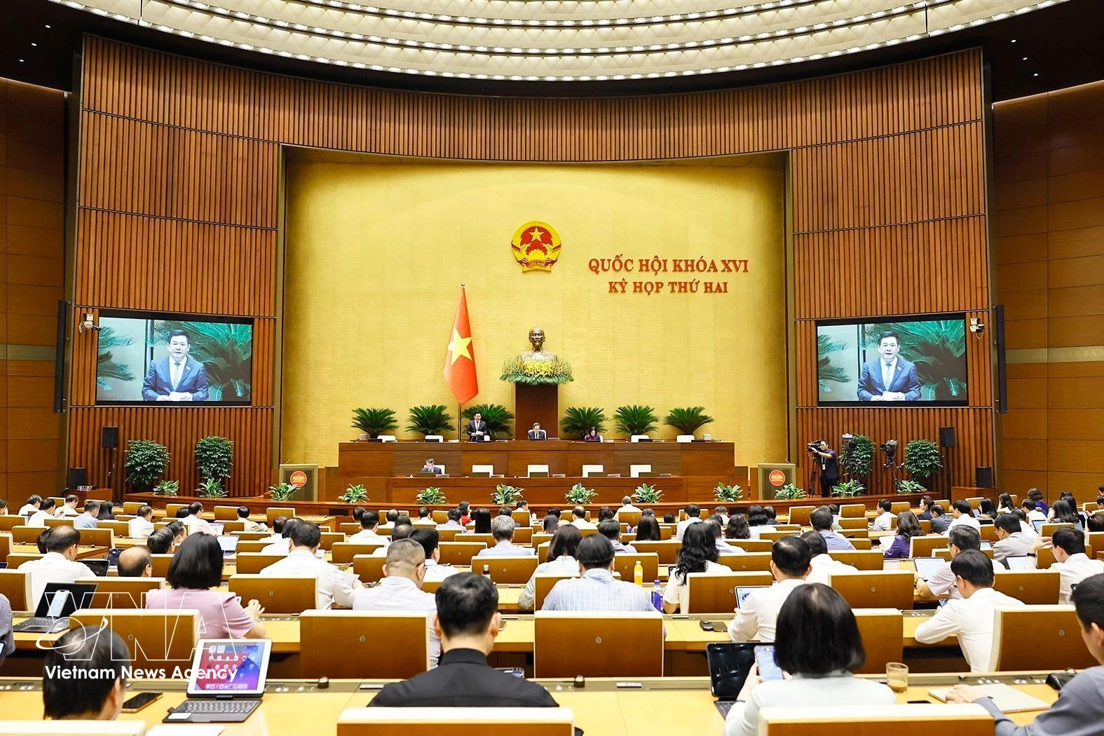 第十六届国会第二次会议现场。图自越通社