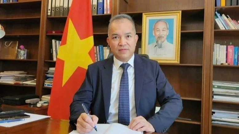 越南驻科威特大使阮德胜。图自越通社
