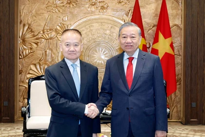 越共中央总书记苏林会见中共中央总书记、国家主席习近平特使刘海星