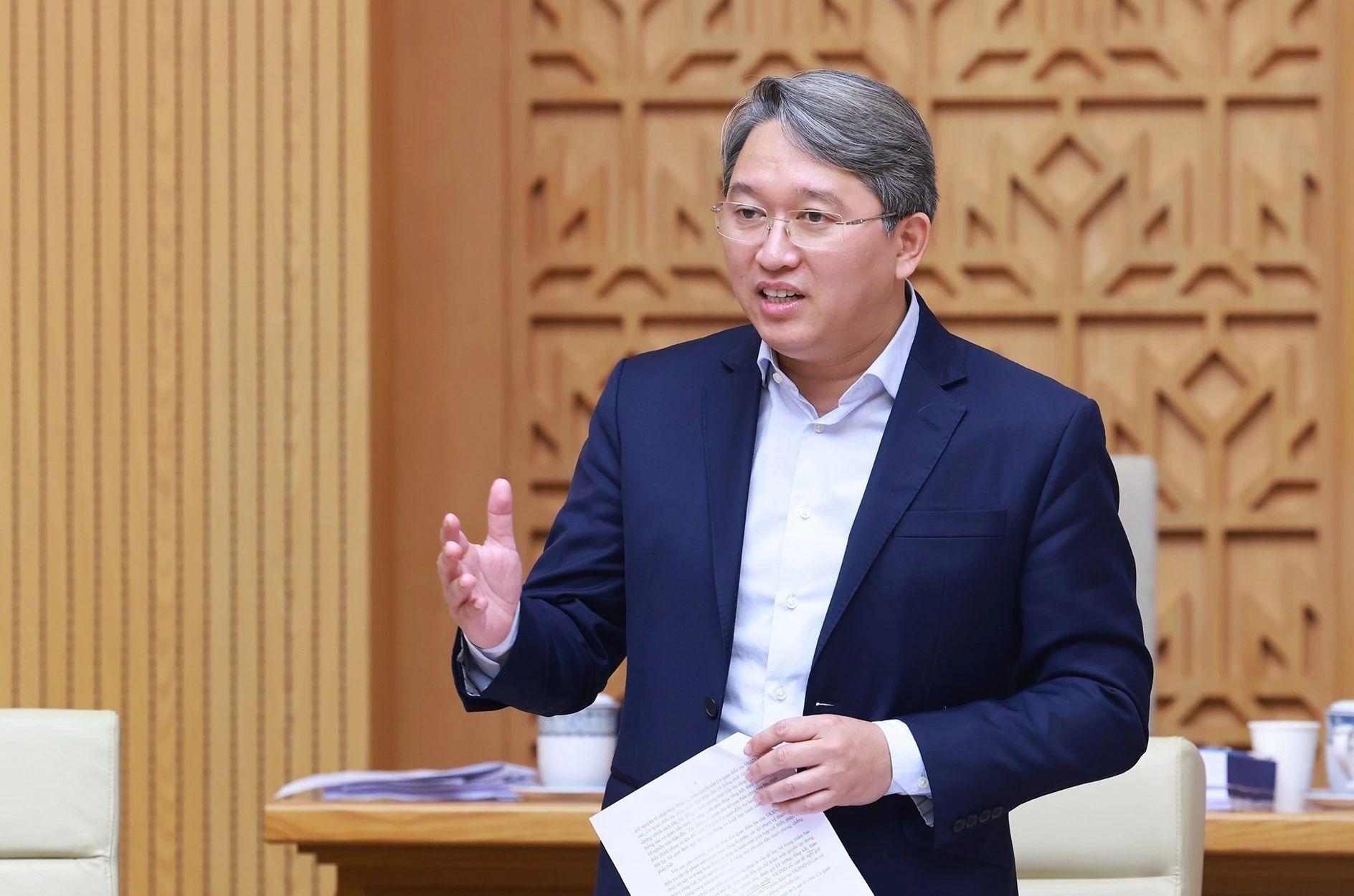 越共中央委员、司法部部长阮海宁。图自越通社