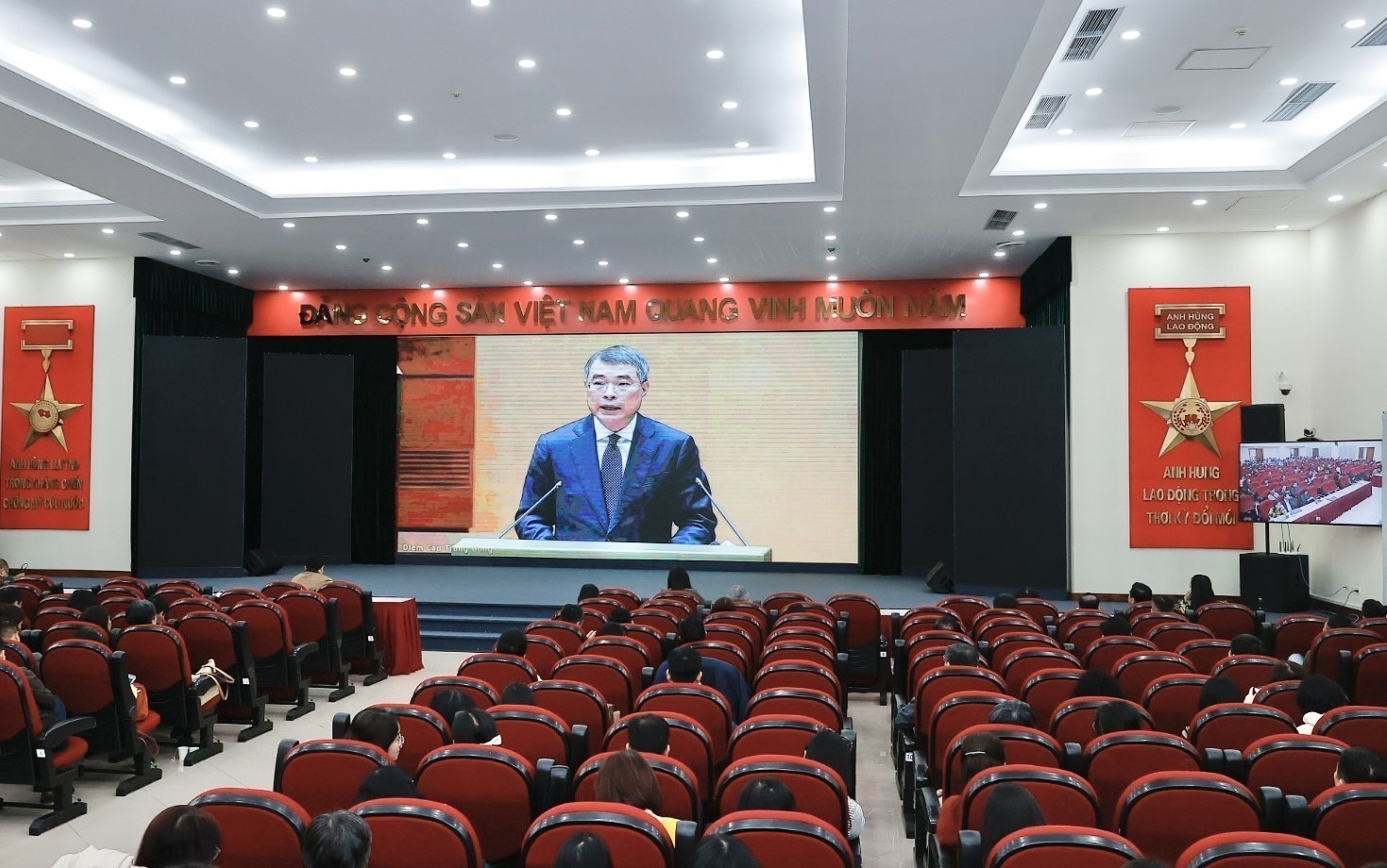 设在国家通讯中心的分会场。图自越通社