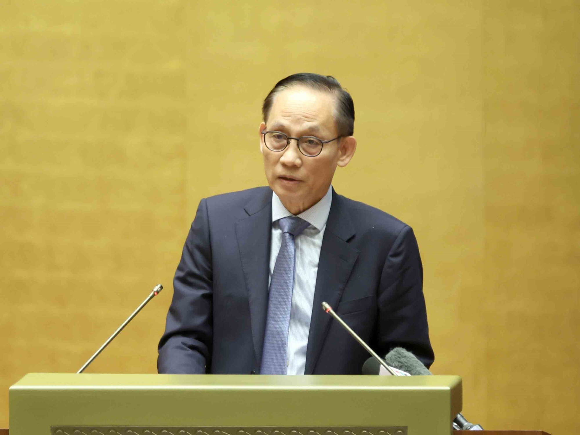 越共中央书记处书记、越南外交部代部长黎怀忠。图自越通社 vna-potal-hoi-nghi-toan-quoc-quan-triet-trien-khai-thuc-hien-4-nghi-quyet-cua-bo-chinh-tri-8277524.jpg