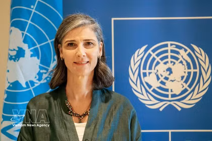 UNDP驻越首席代表拉姆拉·哈利迪。图自越通社