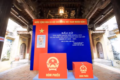 河内市中心的特殊投票点。图自人民报