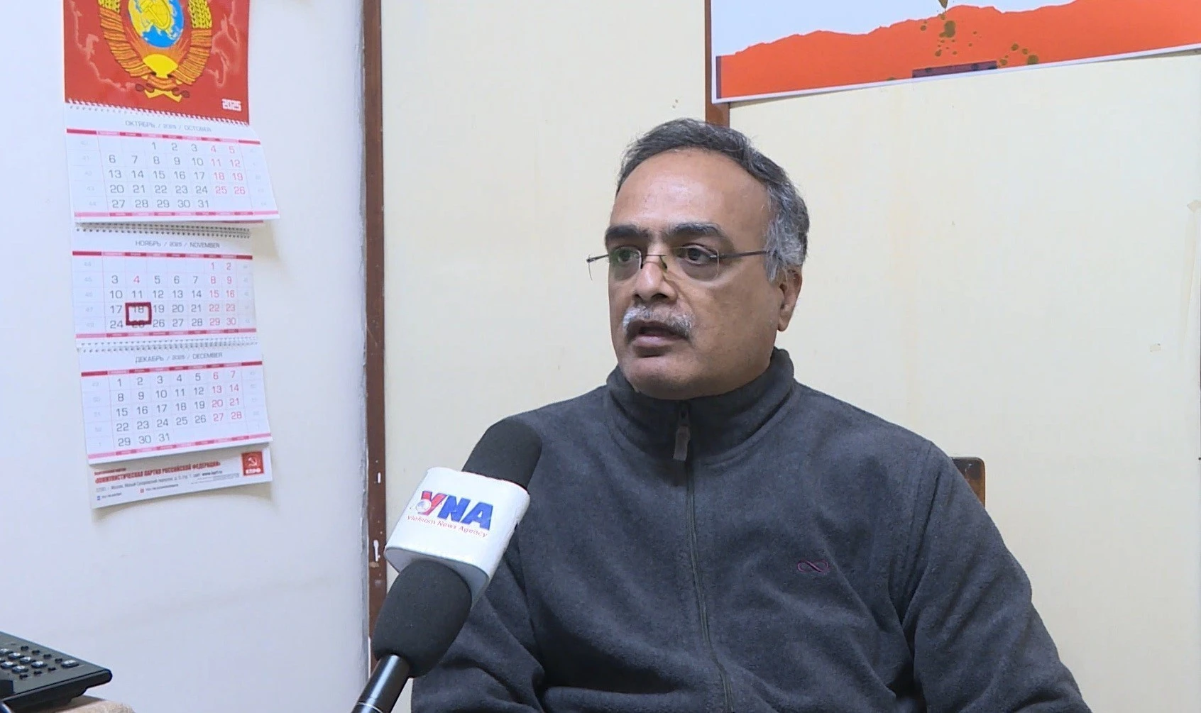 印度共产党（马克思主义）中央委员、对外事务部主任阿伦·库马尔。图自越通社