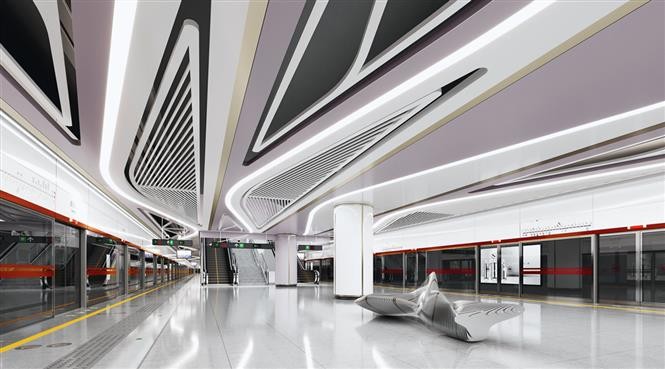 滨城—参良地铁线效果图。图自越通社