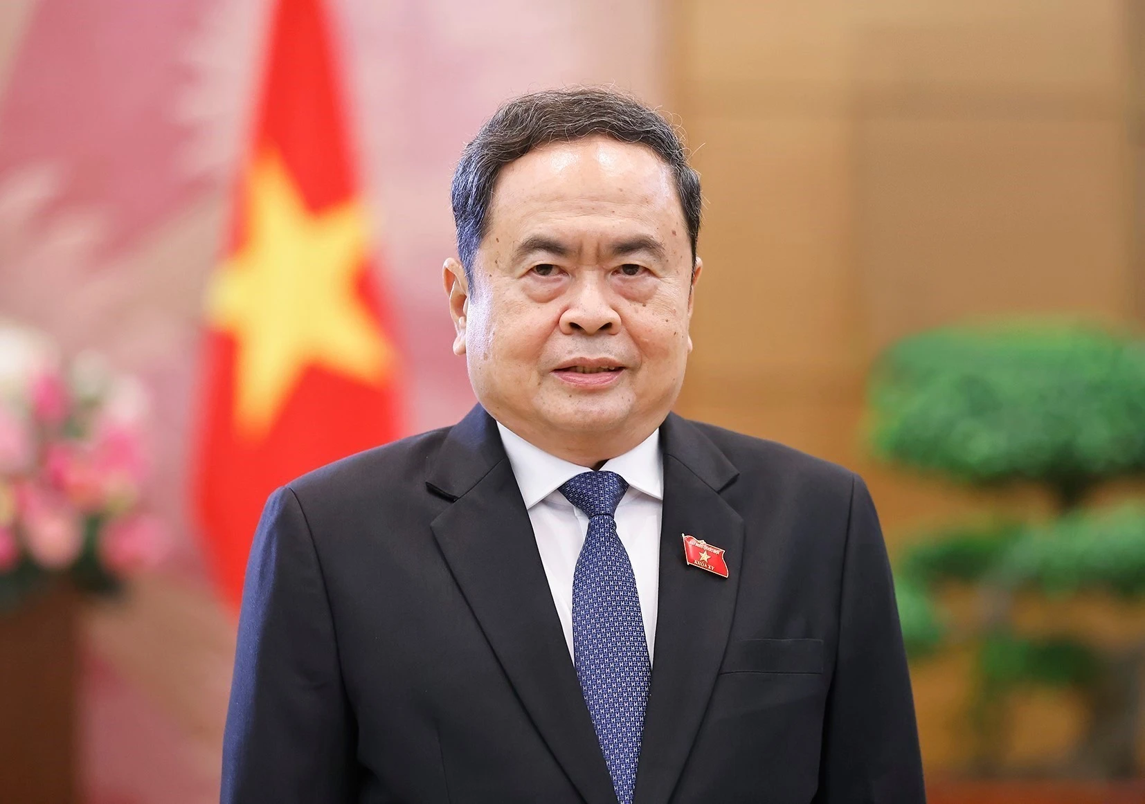越南国会主席陈青敏。图自越通社